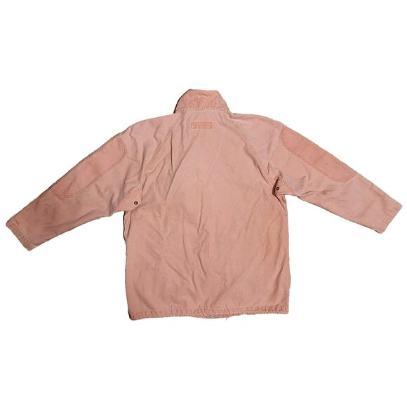 VTG 80s EDDIE BAUER Barn Coat Utility Field Lined Insulated Orange Jacket Mens L - Picture 11 of 11